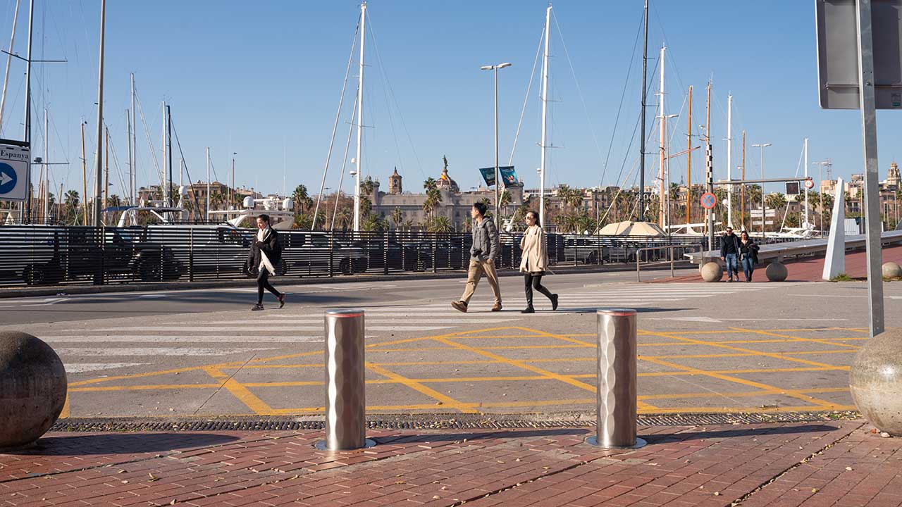 Pilonas automáticas RAMBLA en el Port de Barcelona
